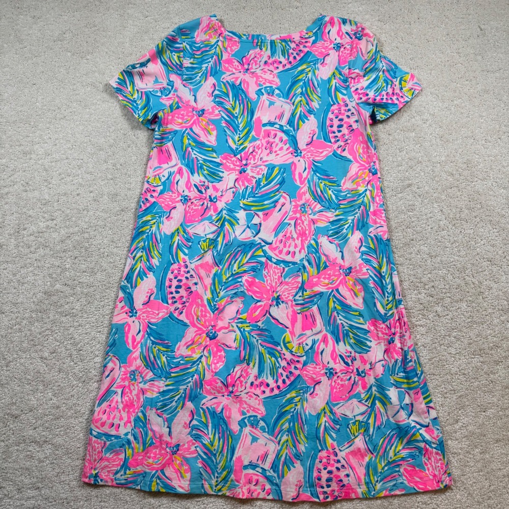 Lilly Pulitzer Cody Dress Women's Med Gimme the Juice Tropical Pima Cotton Shift - Picture 2 of 7